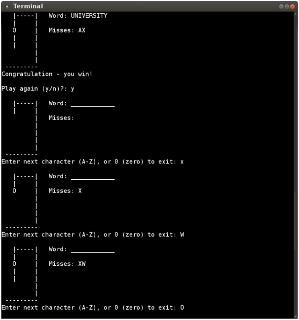 Create a game of Hangman in ARM assembly language 3